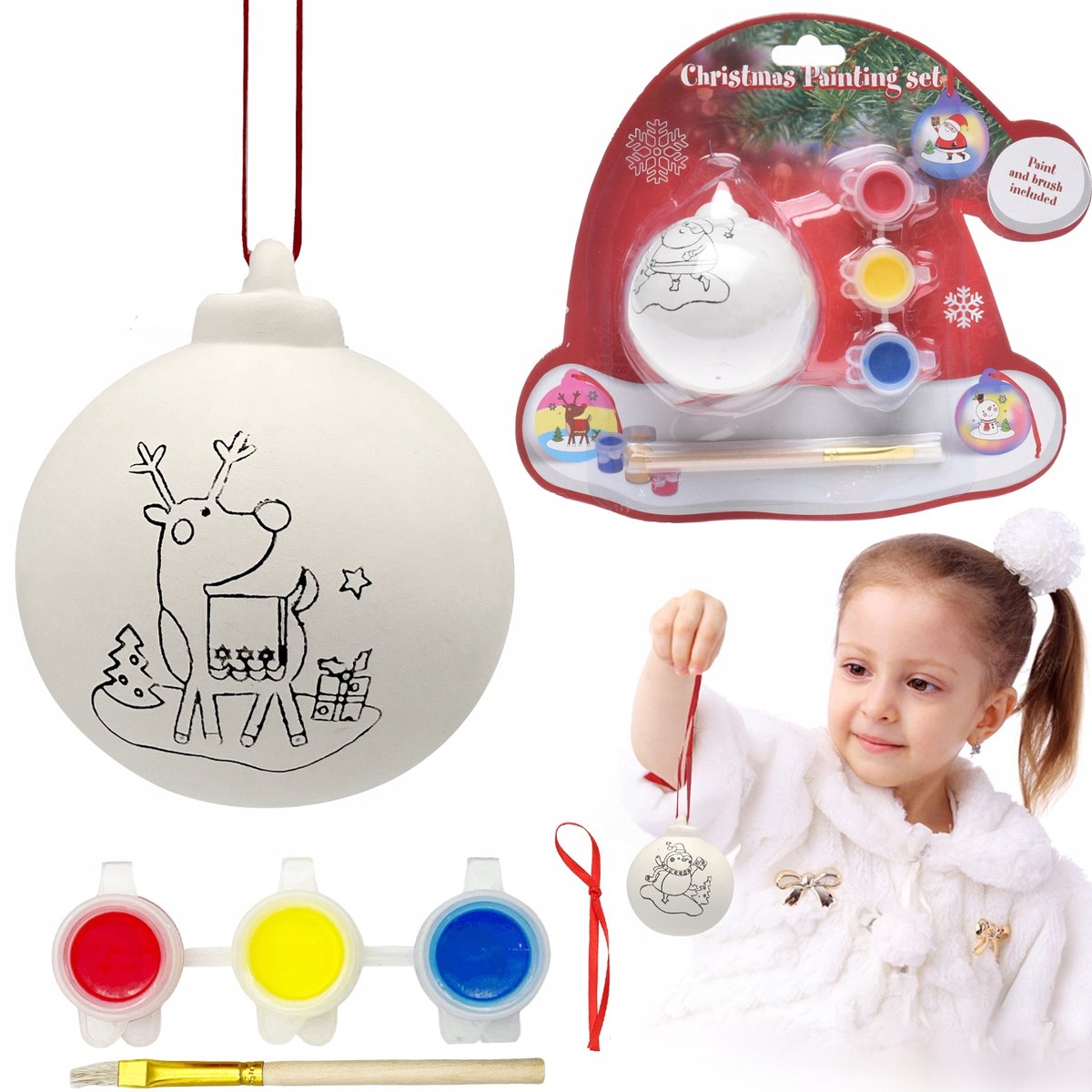 Kerstballen om te Schilderen - Keramische DIY Decoratie