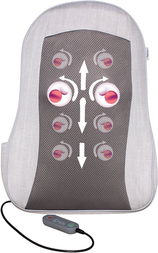 KHYR® Shiatsu Massagekussen met Warmtefunctie Draadloos - KHYR® - €74,95