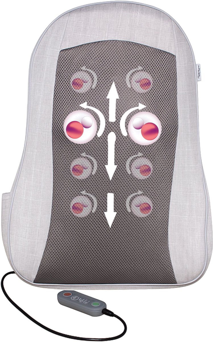 KHYR® Shiatsu Massagekussen met Warmtefunctie Draadloos - KHYR® - €74,95