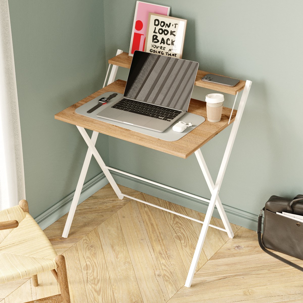 LUNOR – Opklapbare tafel – Laptoptafel - Inklapbaar bureau