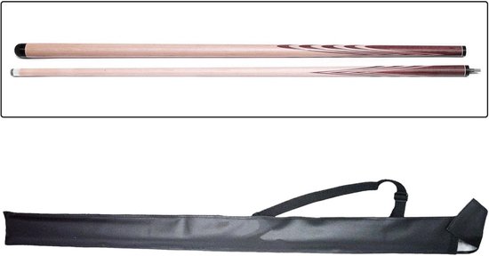 Keu Tas voor 1/2 Snooker - Keu Hoes - PU - Cue Bag - Biljarttas - Exclusief Clubs - Met Schouder Band - 82cm - Zwart van ARFAI — afbeelding 5