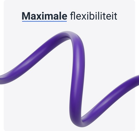 Qost - Câble internet CAT6 - 100% cuivre / SFTP - 10 Gbps / 250 MHz - Connecteurs RJ45 - Câble patch / Câble réseau - 2 Mètres - Violet