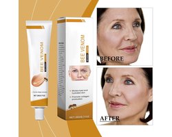 Bijengif anti-rimpelcrème, Bijengif rimpelverwijderende crème voor gezicht en hals, Bijengif hydraterende huidcrème voor alle huidtypen