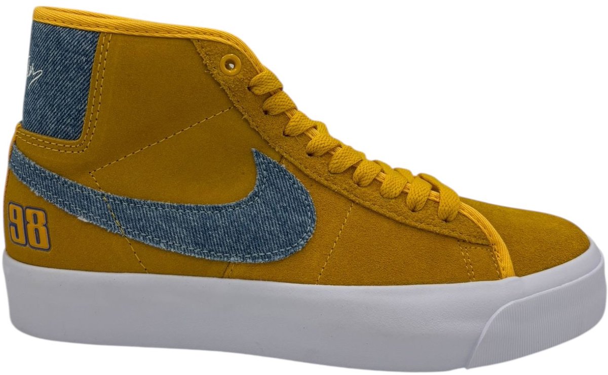 Nike Zoom Blazr Mid Pro GT Sneakers Unisex – Demin Geel
