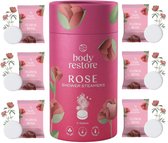Body Restore Shower Steamers Rose - Luxe Giftset (6 stuks) - Ideaal Cadeau voor Feestdagen, Verjaardagen & Moederdag