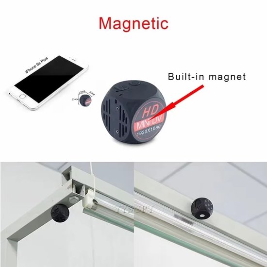 Mini Bodycamera 1080P HD - Draagbare Spycam met Nachtzicht, Bewegingsdetectie & Groothoeklens - Magnetische Beveiligingscamera met Loop Opname - Espiacamera voor Thuis, Auto of Kleding van Sprotek — afbeelding 4