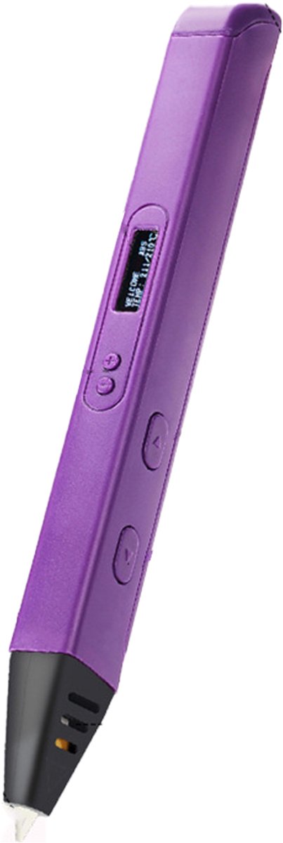 Crrynuo - 3D Printpen - OLED Display - 0.7Mm Keramische Nozzle - USB Oplossing-Paars