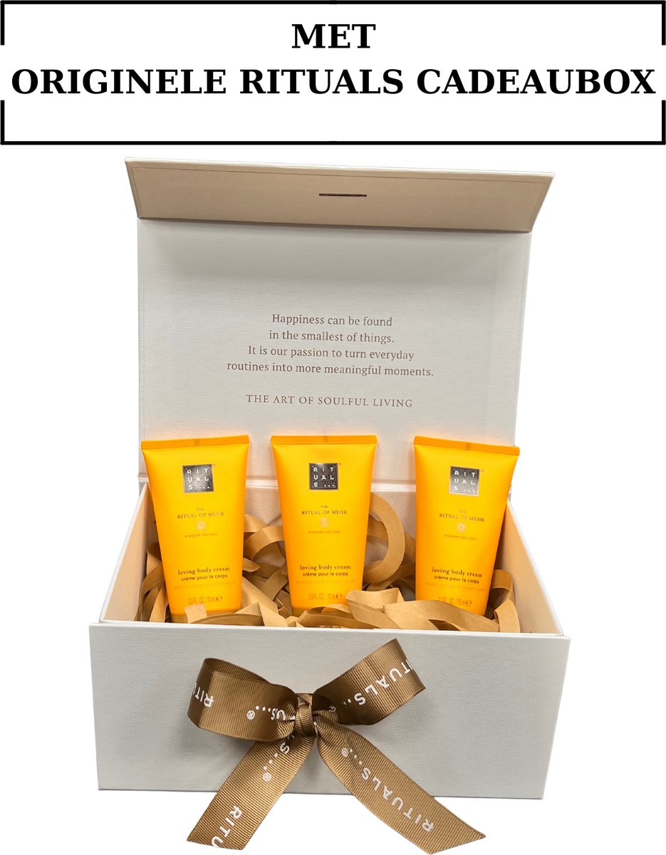 Rituals of Mehr - Geschenkset - Body Cream 70ml x 3 = 210 ml - Originele RITUALS Cadeaubox