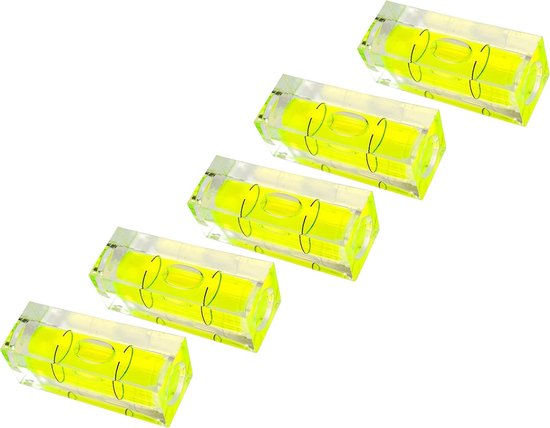 6 stuks waterpas 15 × 15 × 40 mm kleine vierkante mini