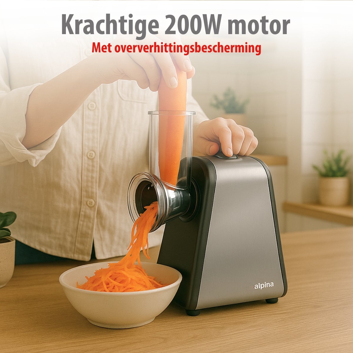 4-in-1 Elektrische Groentesnijder en Snijmachine voor Efficiënte Voedselbereiding