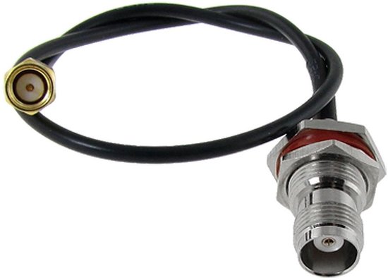 Superbat Bulkhead SMA-antennekabel RG316D 15 cm verlengkabel stekker
