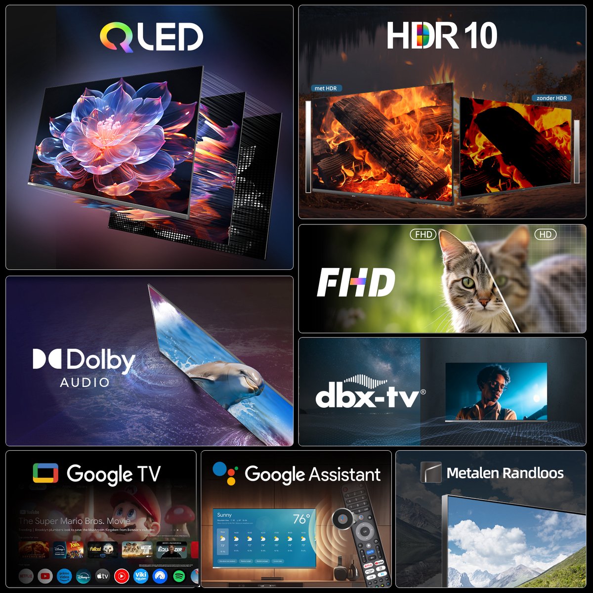 CHiQ L43QST Smart TV 43 Inch QLED Pro met Dolby Audio - afbeelding 3