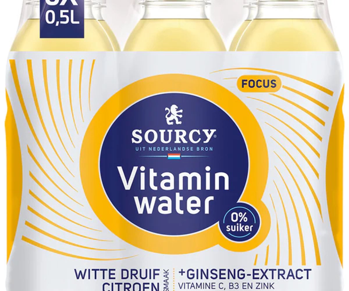 Sourcy Vitaminwater Druif/Citroen Focus (6x 50cl)