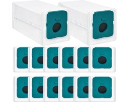 14 stuks - Stofzuigerzakken - Stofzuigerzak - Geschikt voor Samsung Bespoke Jet VCA-ADB95 Clean Station VS20A95923W reserveonderdelen - Stofzuiger filter zakken - stofzakken met grote capaciteit - stofzuigeraccessoires - 23*10*10 cm - wit