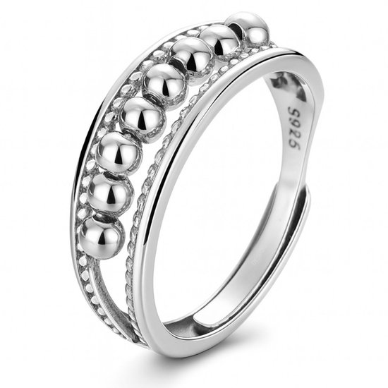 Ring d'anxiété - (Golf ) - Ring de stress - Ring Fidget - Ring Argent' anxiété pour doigt - Ring tournant pour femme - Ring tournant - Ring tournant - Spinner 925