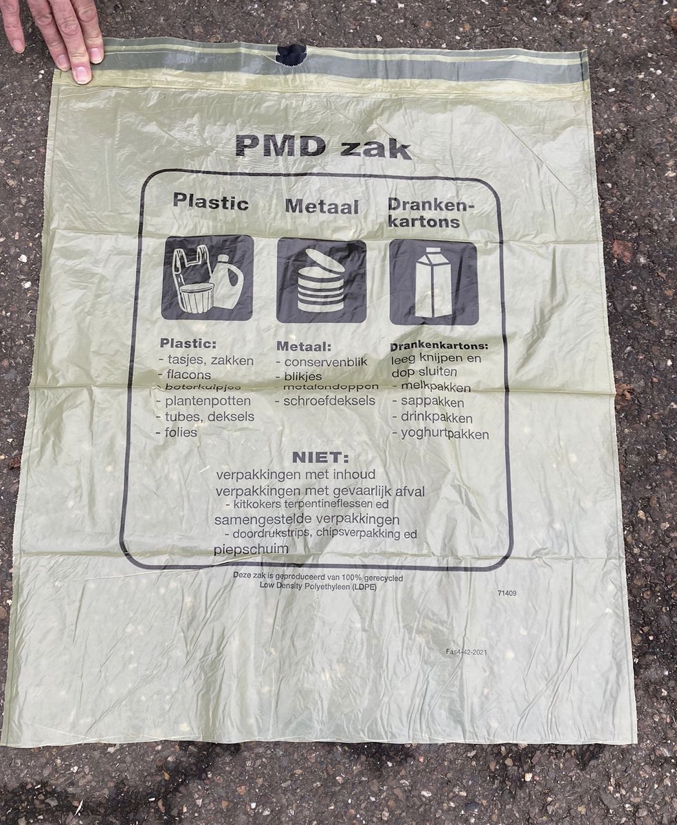 Afvalzak geel– 50l – 5rol – 600x800 mm