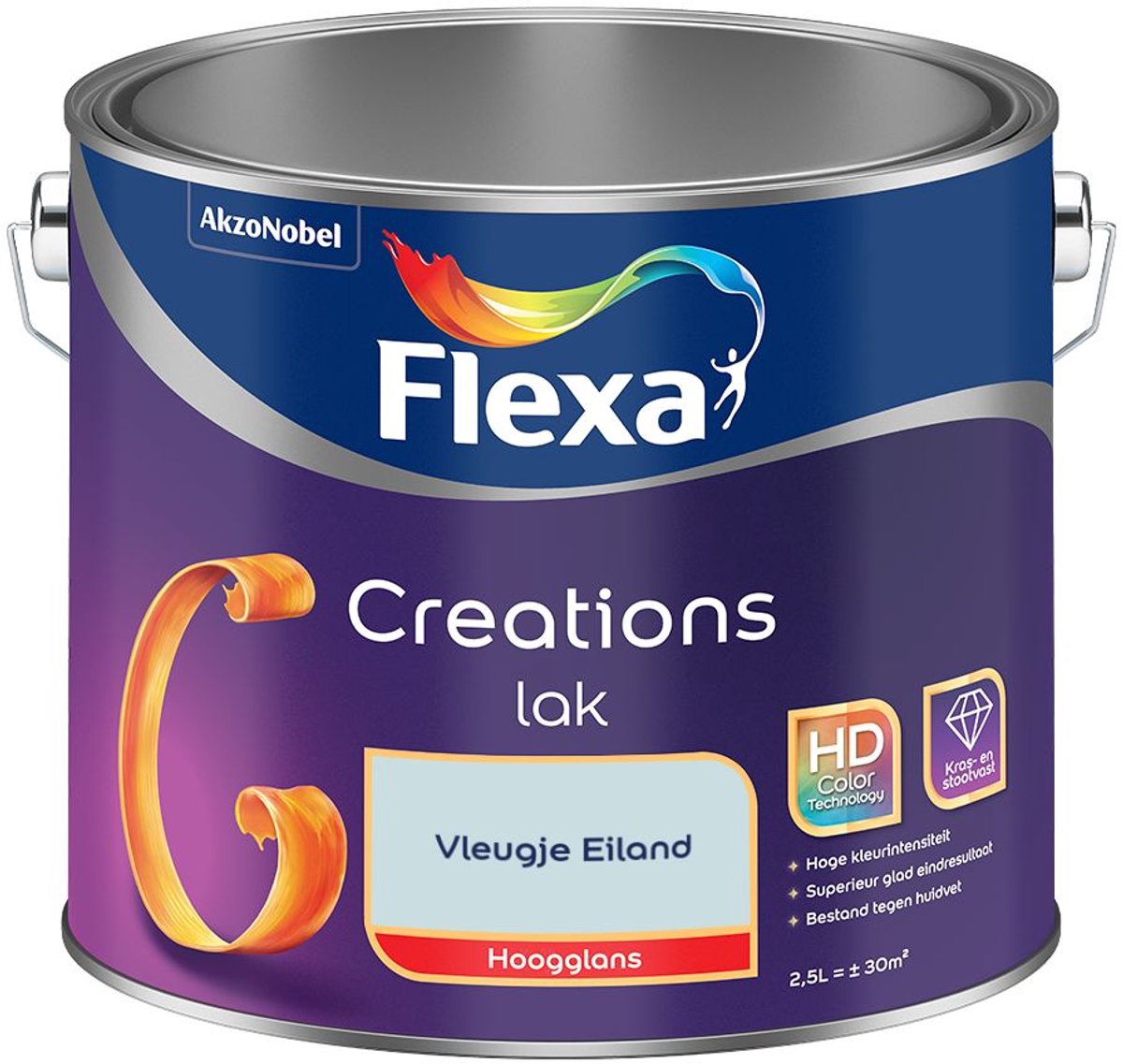 Flexa - Creations Lak Hoogglans - Vleugje Eiland - Mengverf - 2.5 L