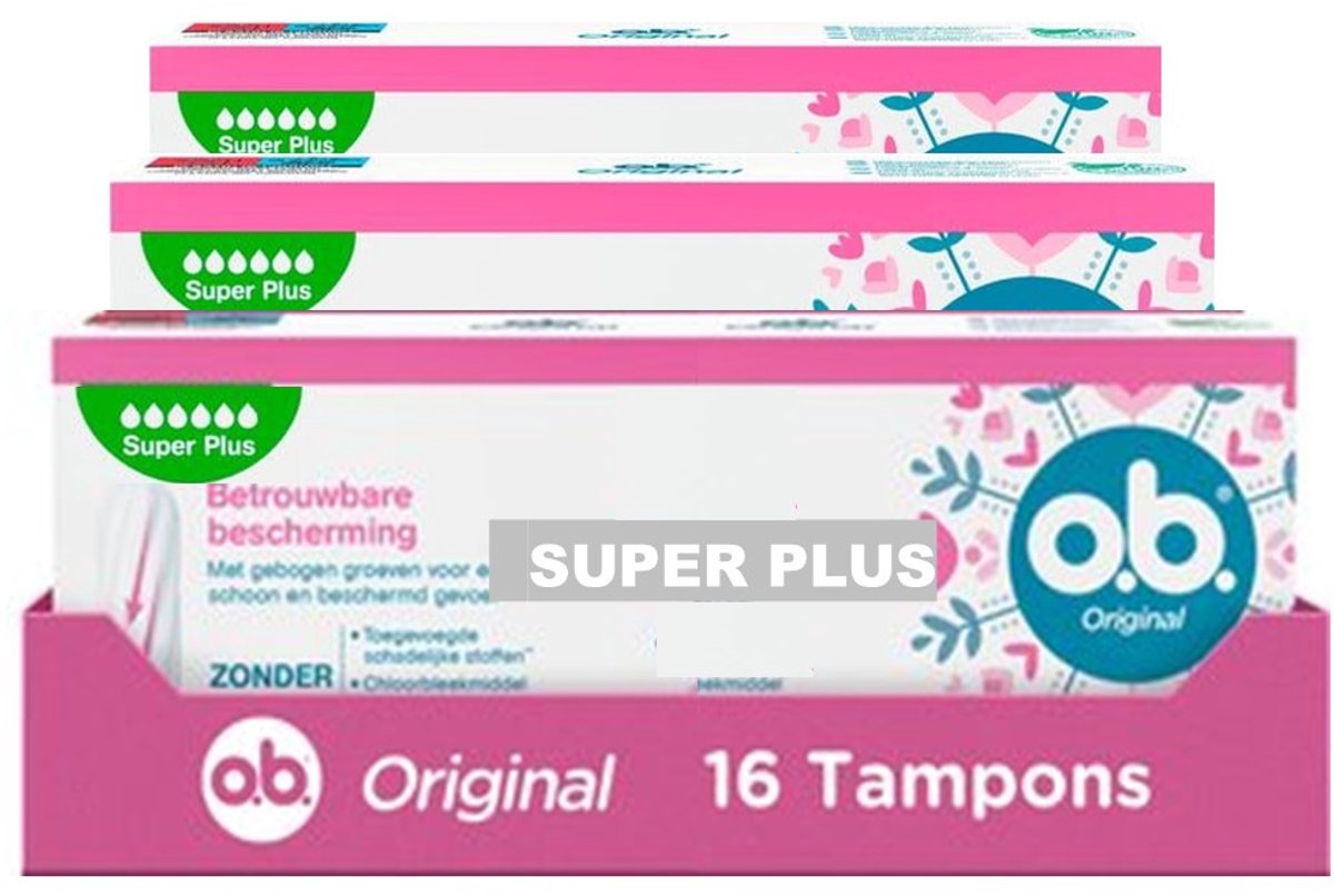 3x OB Original Super Plus 16 stuks