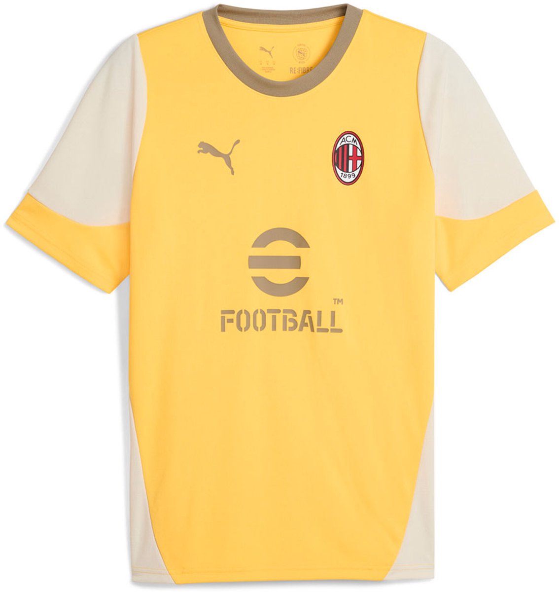 Puma Ac Milan 25/26 Training T-shirt Met Korte Mouwen Geel M Man