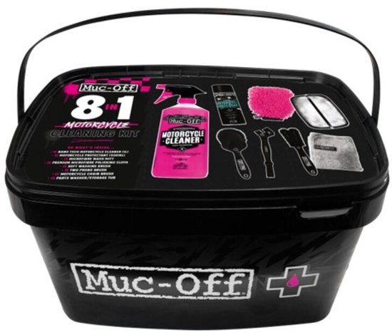Muc-Off 8 in 1 Motorfiets Schoonmaak en Beschermingsset Motor - 21197