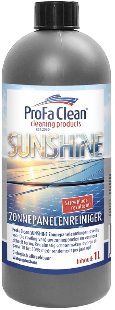 ProFa Clean - Zonnepanelen reiniger - Solar Panel Clean - Zonnepanelen Schoonmaken - 1 Liter Zonnepanelen schoonmaak middel