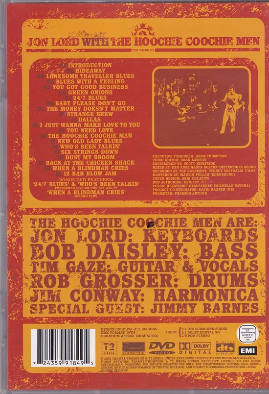 Jon Lord & The Hoochie Coochie Men