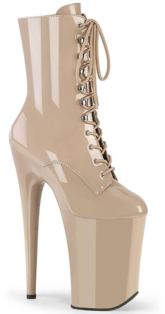 Pleaser INFINITY-1020 Plateau Laarzen Paaldans schoenen 42 Shoes Huidskleur