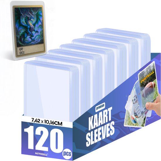 Actueell® toploader - Toploaders - Penny Sleeves - Clear Regular & XL Card Sleeves box (120)