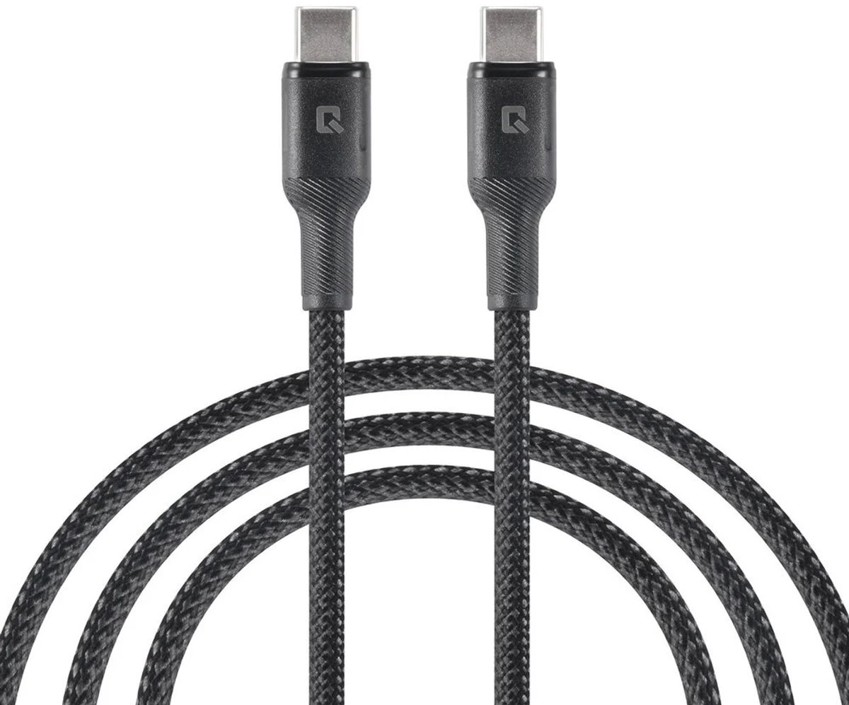 TUNIQ USB-C naar USB-C Kabel 100cm - Snelle oplaadkabel - Zwart
