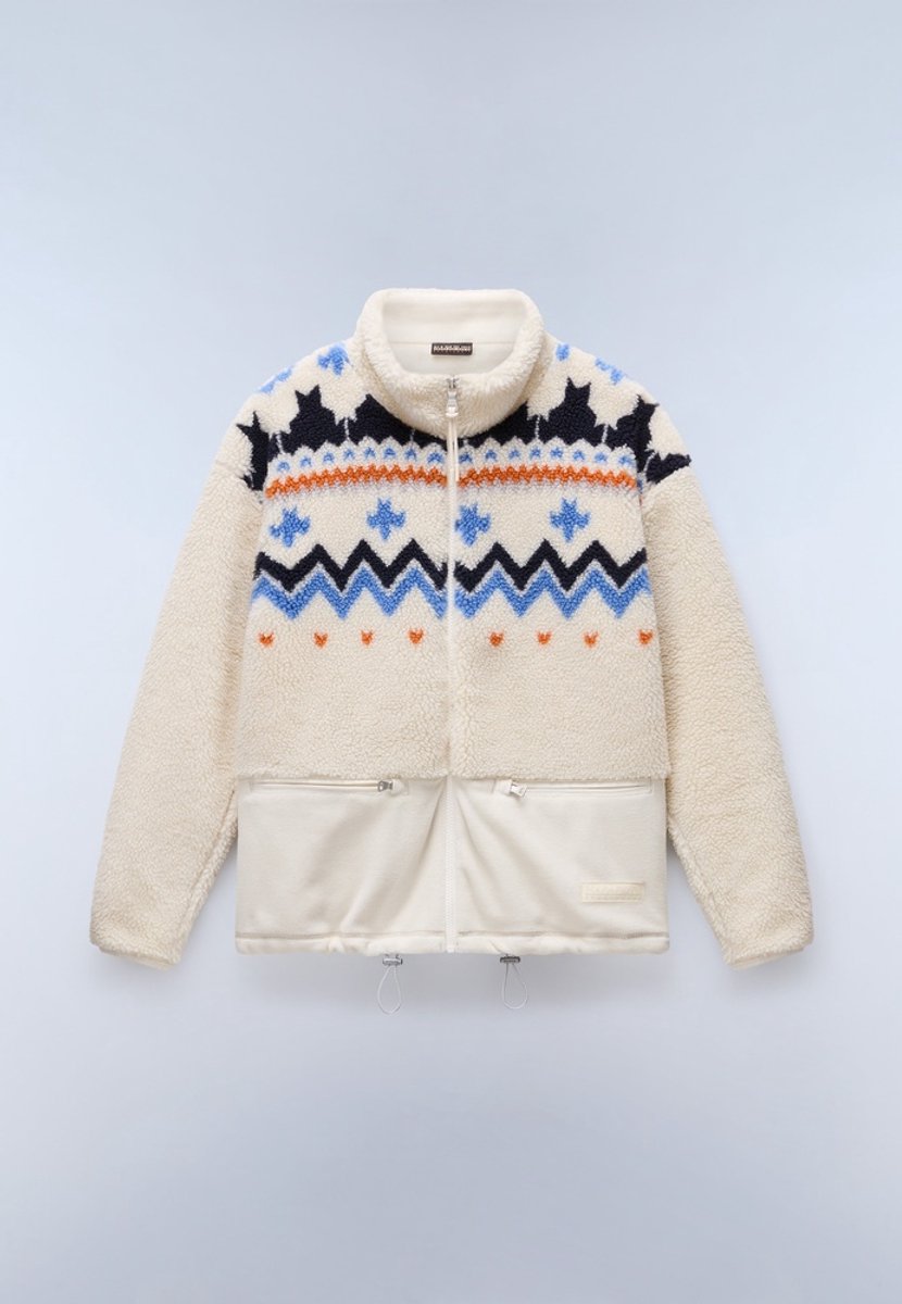 Napapijri Damen Pullover T-Ansei Fz W NP0A88VL Dimity-M Beige