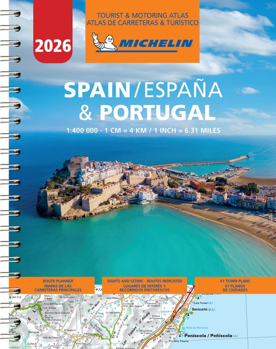Spain & Portugal 2026 - Tourist and Motoring Atlas (A4-Spira ... - cover