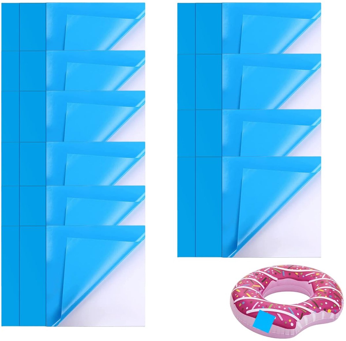 Set van 30 Zelfhechtende Reparaties – Onderwater PVC Reparatieset voor Zwembaden – 7 x 7 cm – Rectangulaire Patches Set van 30 Zelfhechtende Reparaties – Onderwater PVC Reparatieset voor Zwembaden – 7 x 7 cm – Rectangulaire Patches