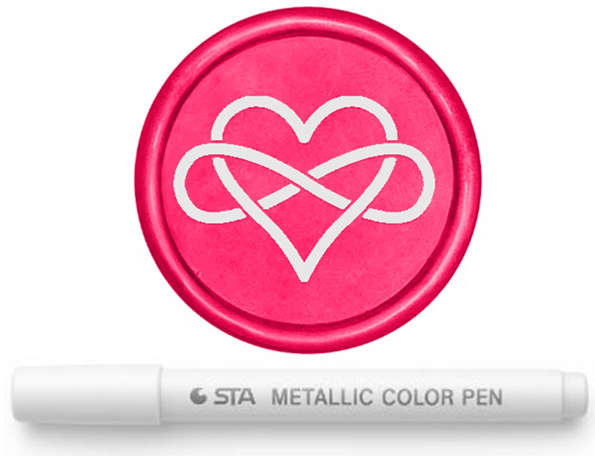 Inlakstift Zegellak / Metaal | Wit