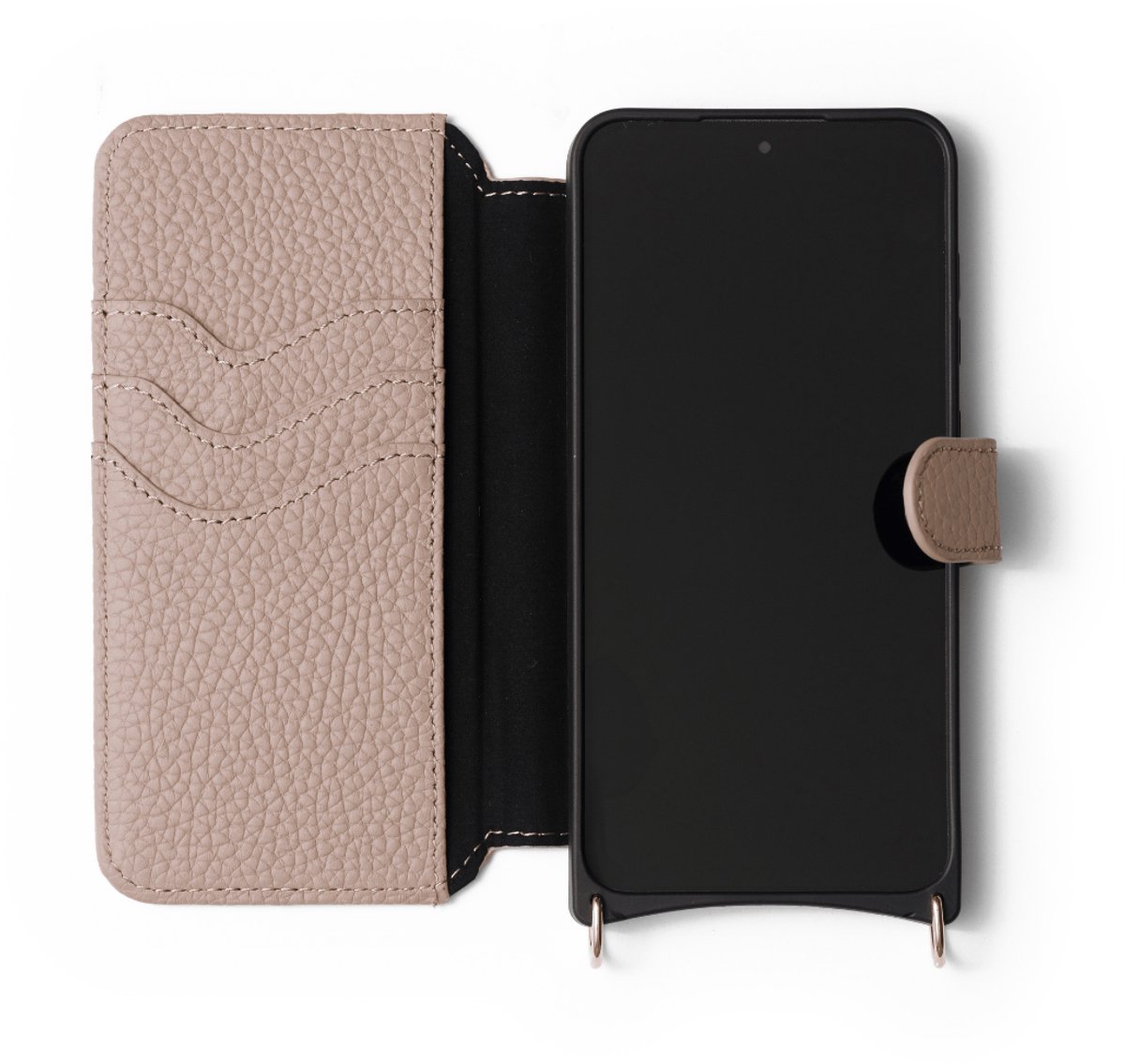 Dutchies Bookcase - Beige - Hoesje geschikt voor Samsung S25 PLUS - Telefoonhoesje Met Pasjeshouder