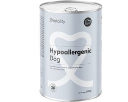 Vetality Hypoallergeen Hondenvoer - 24 x 400 gram - Hondenvoer Blik - Licht Verteerbaar Hondenvoer - Voor Pups vanaf 14 Weken en Volwassen Honden - Voordeelverpakking