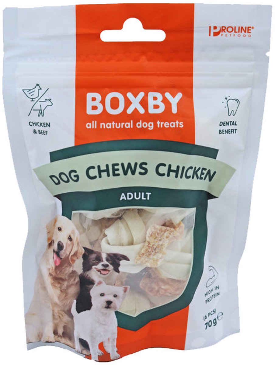Boxby Chicken Chews - 3 x 70 g