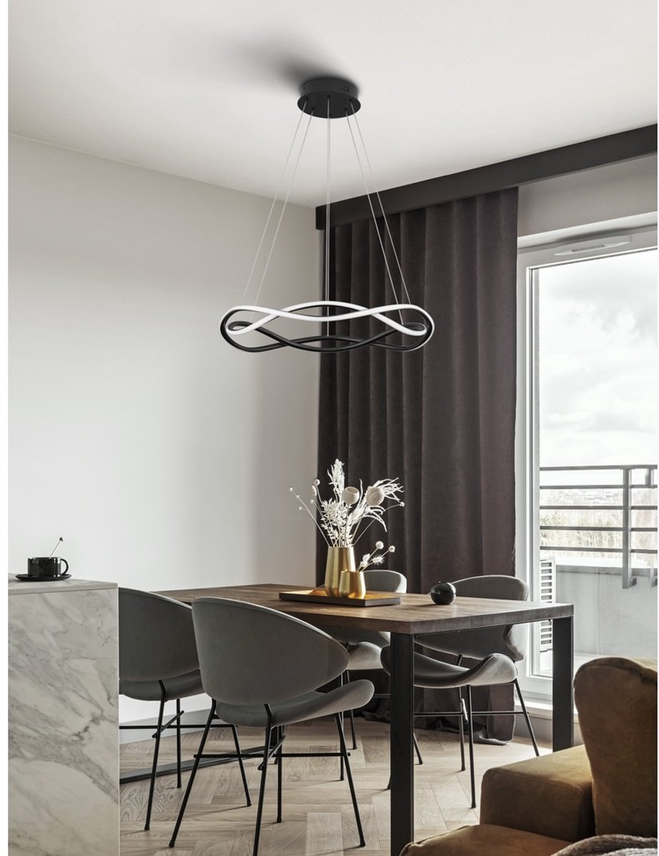 Lyora Design hanglamp Jinal zwart Ø 45cm - 9348101