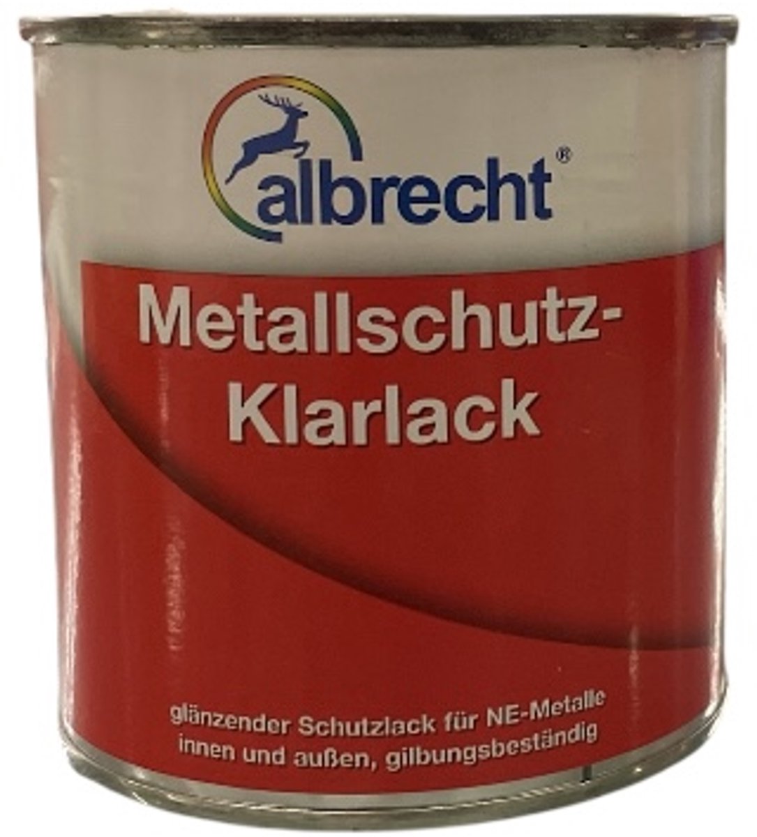 Albrecht Metallschutz Klarlack - Bescherming non ferro metalen - kleurloos - binnen en buiten - 375 ml - prijs per stuk