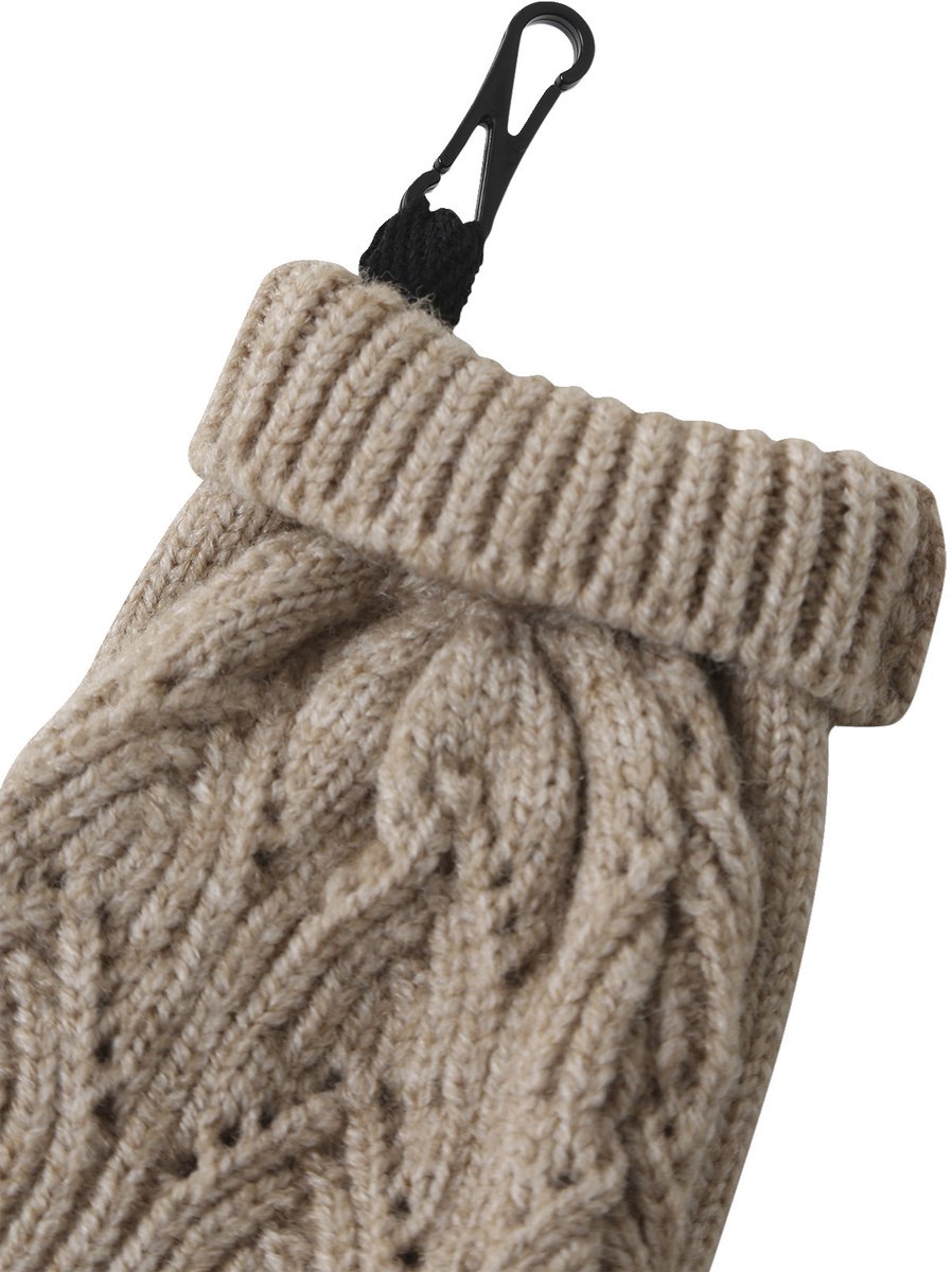 Vertbaudet Geborduurde set voor meisjes muts + snood + wanten/handschoenen van opengewerkt breisel
