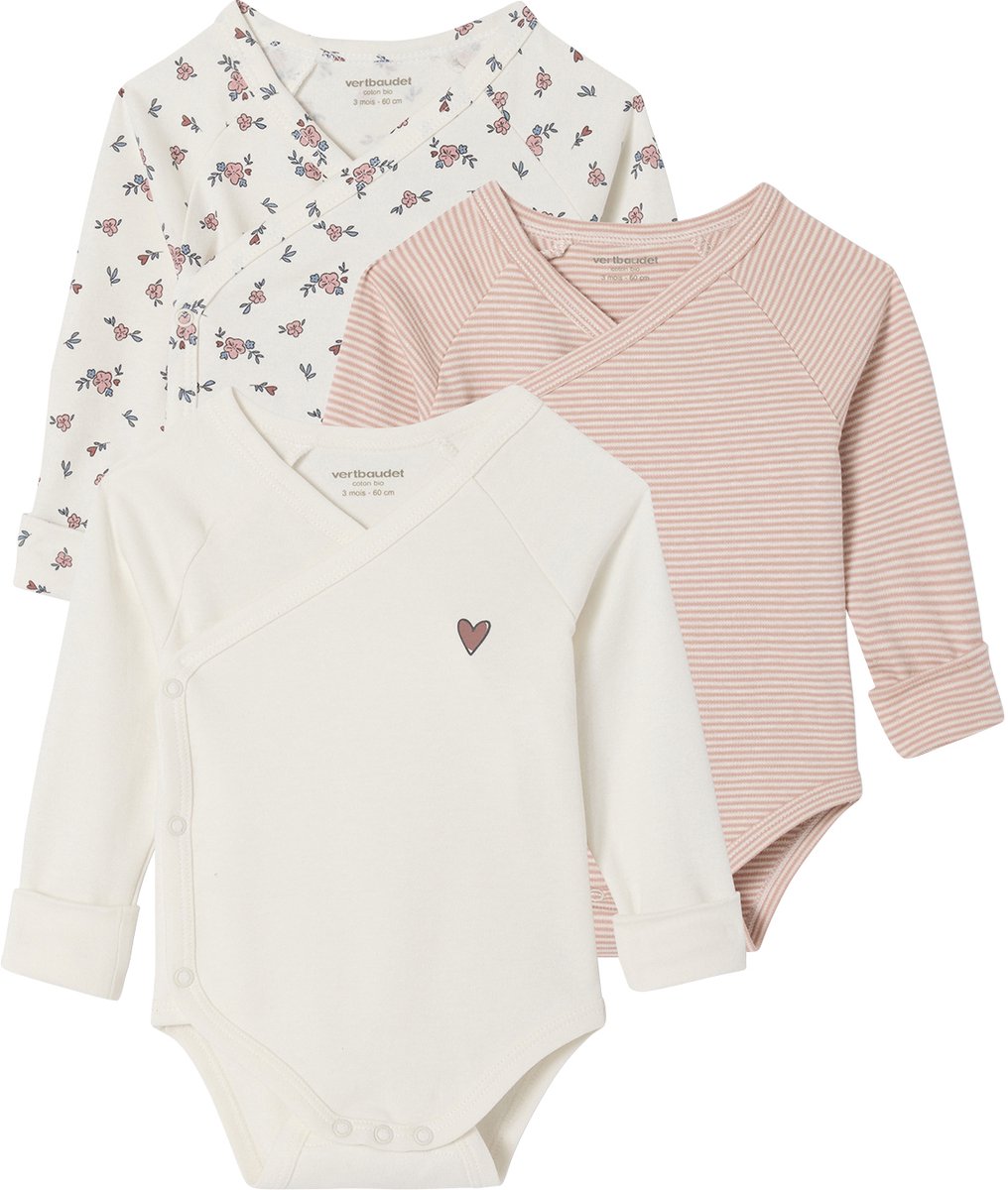 Vertbaudet Set van 3 meegroei body's