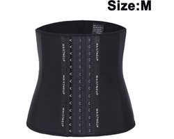 Waist Trainer Shaper Man & Vrouw - Buikband afvallen - Drieknoopontwerp voor Flexibiliteit - 1 Stuk - Voor Dagelijks Gebruik - Zwart