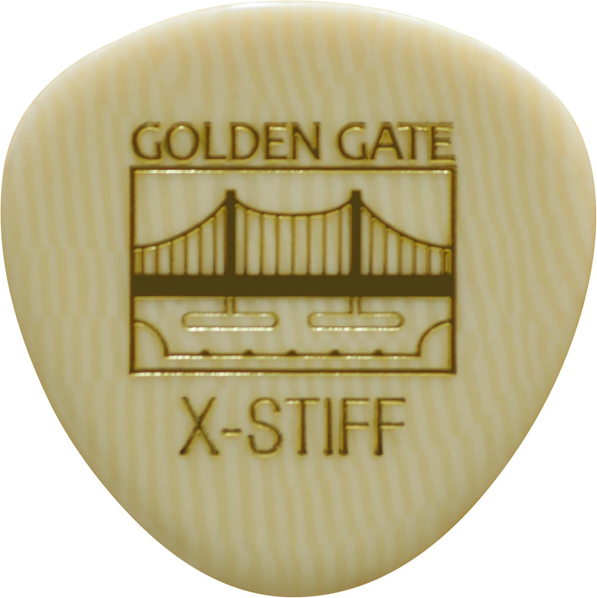 Golden Gate MP-121 Ivoroid Semi rond - plectrum - X-Stiff - 1.50 mm - 12-Pack