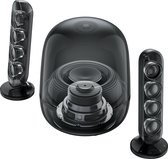 Harman Kardon SoundSticks 5 - 2.1 Design Speaker Set met Subwoofer - Bluetooth Luidsprekersysteem - Transparante Dome - Desktop & Home Audio - Zwart