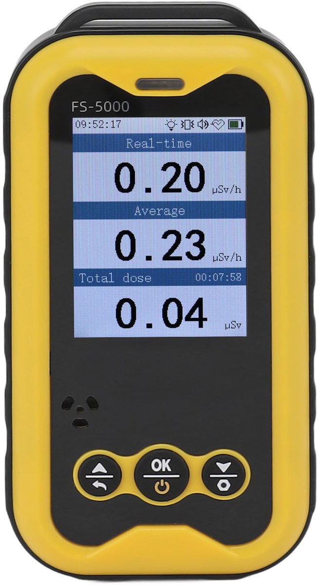 Draagbare Stralingsdetector Meter voor Gamma X-ray en Bèta Straling met Alarm