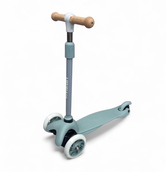 Liefjes & Co Kinderstep – 3-wielen Step - Met Lichtgevende Wielen – 2-6 jaar – Pastelblauw