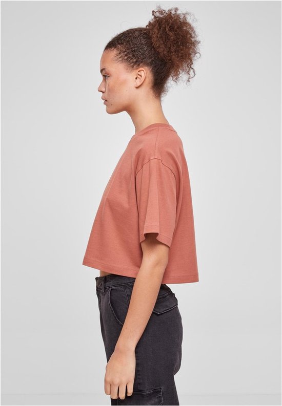 Urban Classics - Short oversized Crop top - 4XL - Oranje