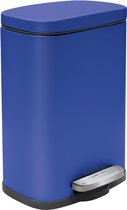 spirella Pedaalemmer 5L - AKIRA - Prullenbak Badkamer - Staal - Blauw