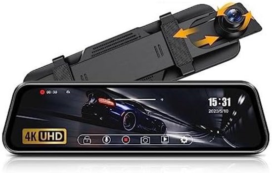 Dashcam voor auto voor en achter – Dual dashcam – Voor- en achtercamera – Autocamera – Full HD dashcam – Dashcam met nachtzicht – Dashcam met bewegingssensor – Groothoeklens – Parkeermodus – Loop recording – Dashcam met SD-kaart