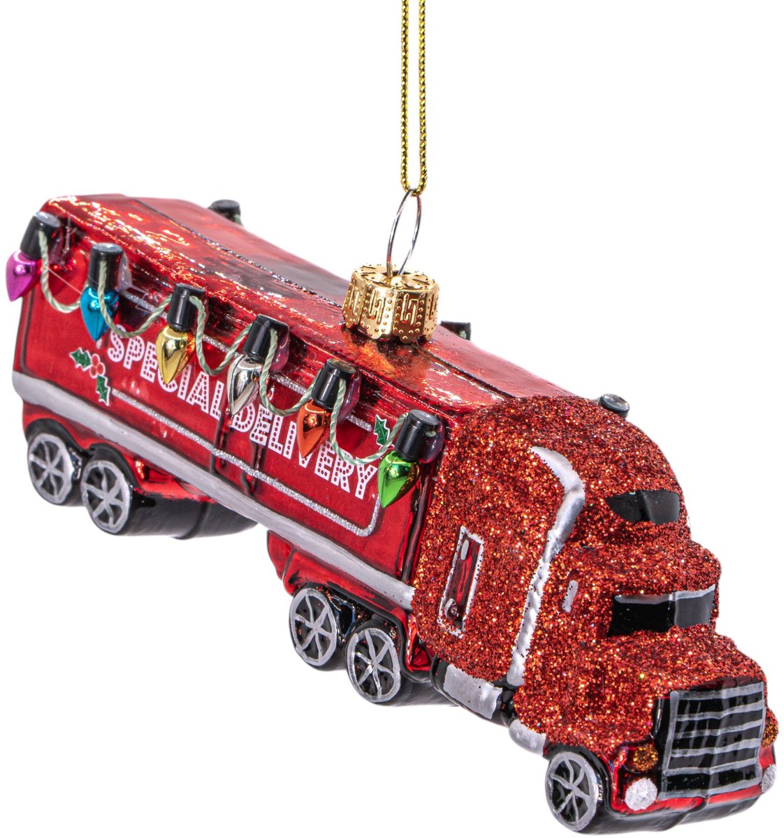 Kerst truck kerstbal - Sass & Belle