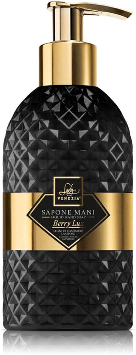 Lady Venezia Diamond Luxe Handzeep Collectie Berry Lux met Cashmere en Frambozen 500 ml